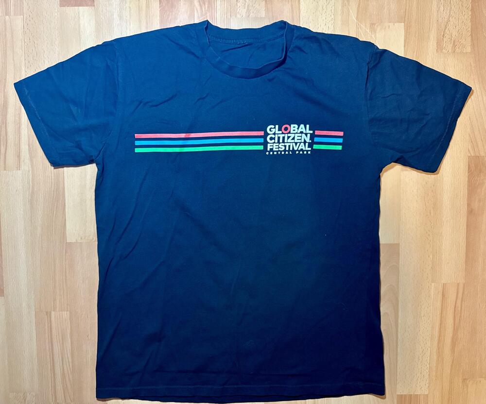 Global Citizen Festival Shirt Mens Large Central Park Concert Tour 2023 Tee